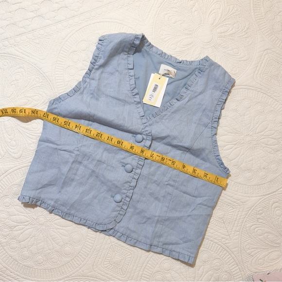 NWT Aritzia Wilfred 125112 CITRUS DEW BLUE XS - Picture 2 of 5